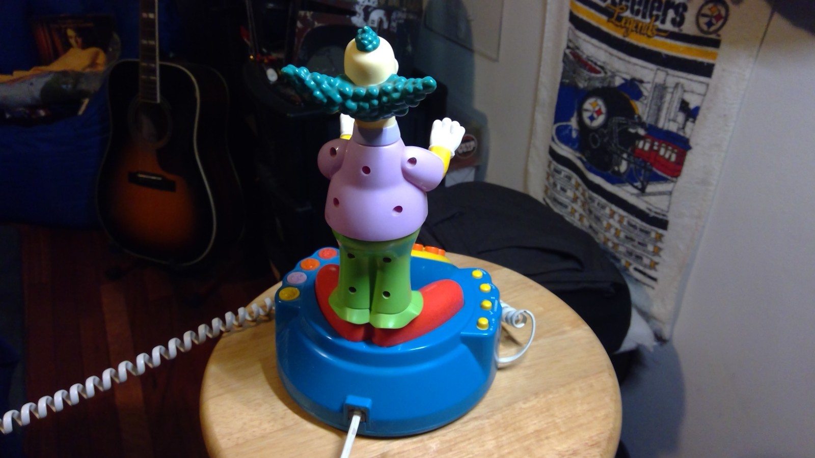 the Simpsons Krusty phone, landline, multiple function actual real phone.