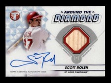 SCOTT ROLEN 2023 TOPPS PRISTINE AROUND THE DIAMOND BAT AUTOGRAPH AUTO BG1171