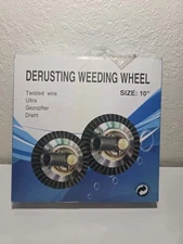 Derusting Weeding Wheel 10” Twisted Wire Cup Brush Weeding Wheel