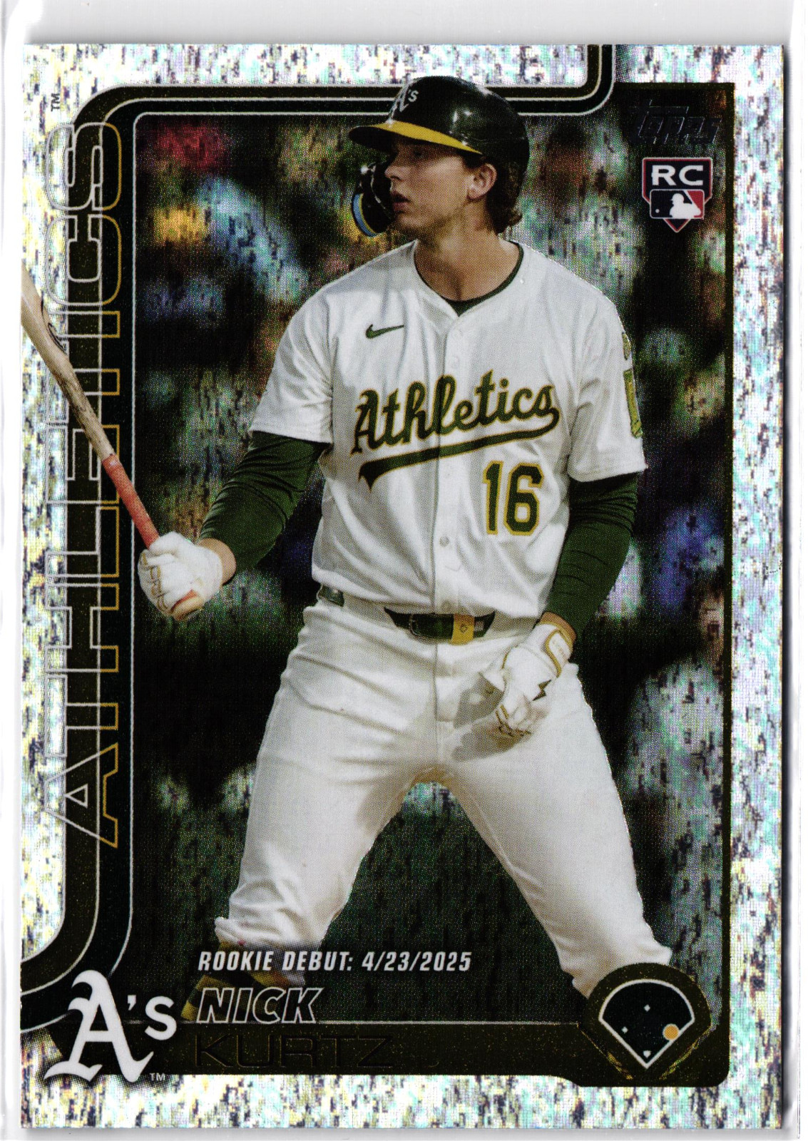 2025 Topps Update Nick Kurtz RC Rookie  Holo Foil #US197 Oakland Athletics