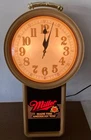 VTG 1985 Miller Beer 23 x 13 Lighted Electric Clock Sign 01-13824 Beavertown PA