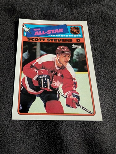 Scott Stevens #4 1988 Topps Stickers card