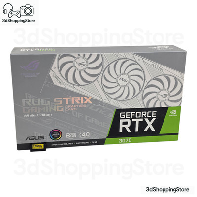 ASUS ROG STRIX RTX 3070 8GB White OC Grafikkarte GDDR6 HDMI DP PCIe 4.0 Gaming