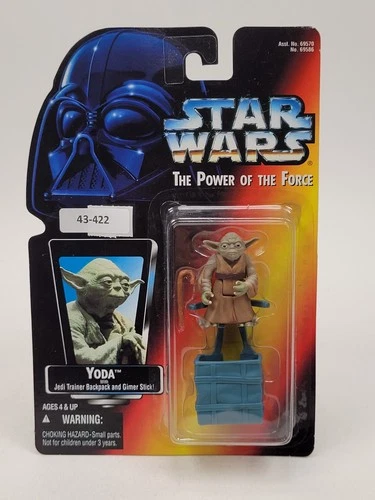 Star Wars The Power of the Force Yoda w/ Jedi Trainer Baclpack and Gimer Stick