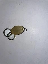 Antique Brass Pocket Folding Optical Glass Magnifying DOUPLE  Lens Loupe .