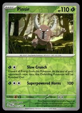 Pinsir 003/167 Common Twilight Masquerade Pokemon Reverse Holo Near Mint