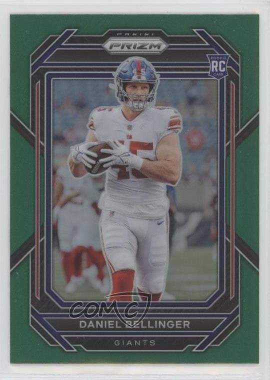 2022 Panini Prizm Rookies Green Prizm Daniel Bellinger #364 Rookie RC uk2