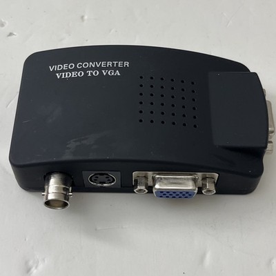 BNC Video to VGA Converter Composite S-video to PC VGA Adapter 1080P Switch Box