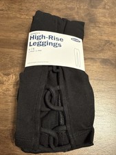 Old Navy High Rise Cross Cross Leggings Size Large Black Women's New