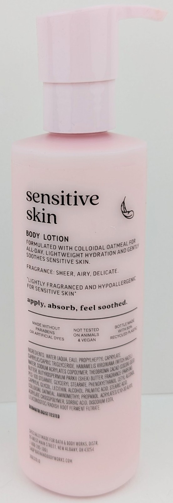 Bath & Body Works Sensitive Skin Colloidal Oatmeal Body Lotion 7.8fl.oz./230ml