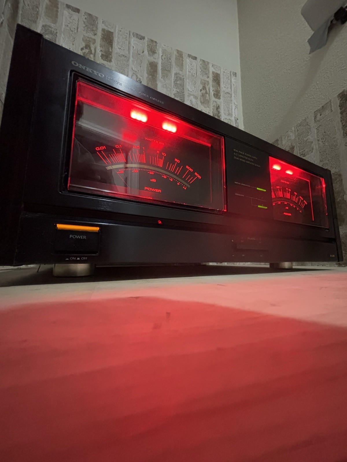 Onkyo M-504 パワーアンプ Yahoo!オークション - ONKYO オンキョー M-504 ステレオパワーアンプ