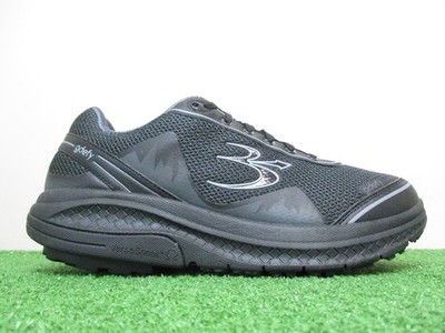 Gravity Defyer Mighty Walk Mens 11.5 Extra Wide 2E Black Pain Relief Sneakers