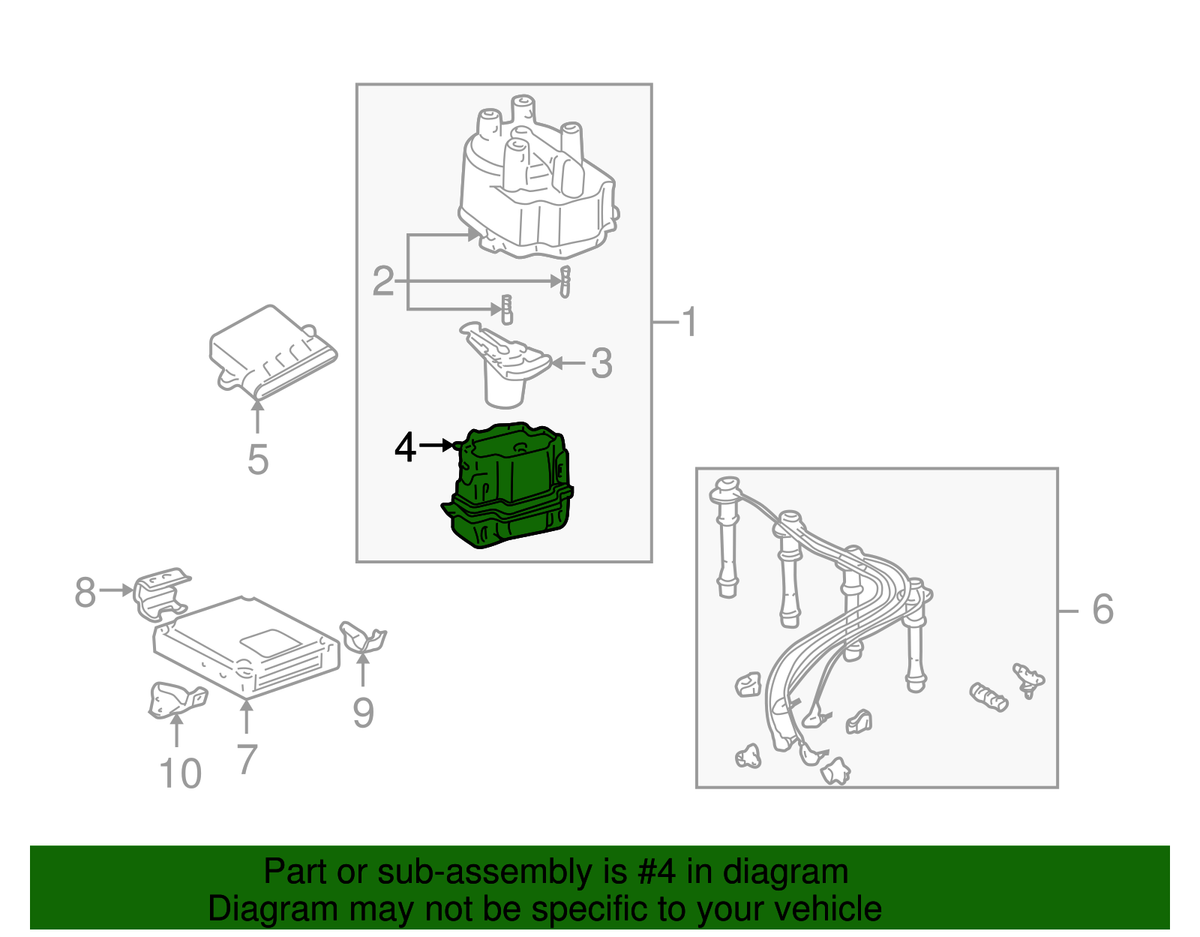 TOYOTA 9091902163 Genuine OEM Ignition Coil for sale online