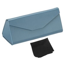 Foldable Glasses Case, Triangle Magnetic Sunglasses Case, Dusk Blue
