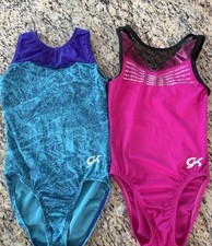 GK Elite Leotards Gymnastics Size Child Small/Child Medium No tags Pink  Teal