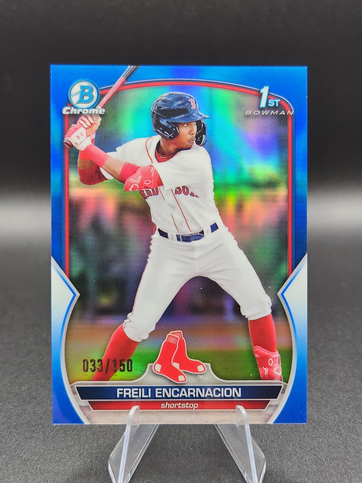 2023 1st Bowman Chrome Prospects Freili Encarnacion #BCP-117 Blue Refractor /150