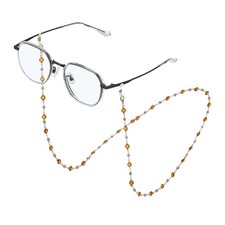 Eyeglass Chains for Women, Bead Eyeglass Holder Chains for Glass, Brown
