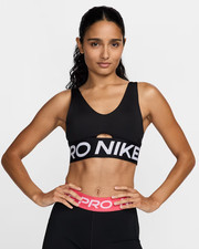 Nike Pro Indy Plunge Women's Medium-Support Padded Sports Bra Large 55