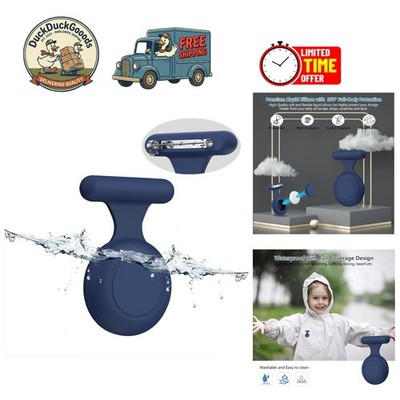 Waterproof AirTag Holder Case for Kids & Elders - Soft, Scratch Resistant - Blue