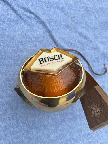Vintage Rare Busch Bavarian Beer Lighted Sign Sconce Lamp