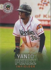 2018 Down East Wood Ducks Yanio Perez RC Rookie Texas Rangers CUBA