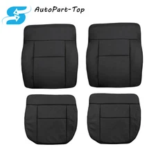 For 2004 2005-2008 Ford F150 Front Bottom Top Back Leather Seat Cover Black