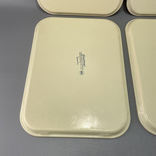 4 Vintage Cambro 12-3 Camtray Cream Colored Cafeteria Lunch Tray 16x12 NSF - Picture 7 of 12