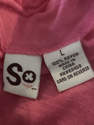 SO Women's Swimwear Cover Up Pink Coral Size Large NWT | eBay