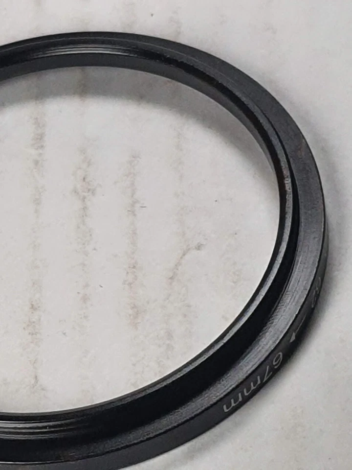 62-67mm Metal Step Up Adapter Ring 62mm Lens to 67mm Filter Converter E62-E67 - Image 3 of 4