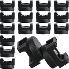 15 Pieces Magnetic Cable Clips Zip Tie Mount Base Black Magnetic Wire Holder