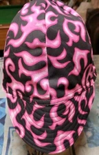  WELDING CAP MADE WITH PINK FLAMES