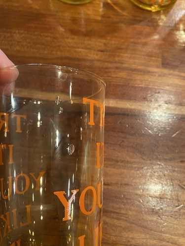 Vintage MCM Cocktail Bar Glass Try It You'll Like It Set Of 4 See Description - Picture 4 of 8