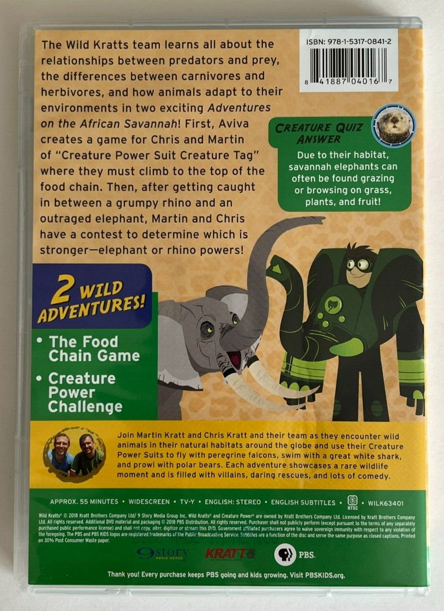 Wild Kratts: Adventures on the African Savannah (2018 DVD