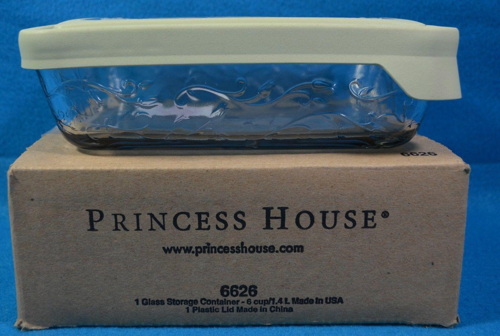 Princess House Fantasia  Seal-Tight 6-Cup Storage Container 6626