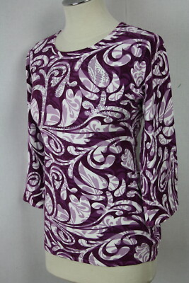 Damen Pullover Oberteil Pulli Paisleymuster Glitzer Viskose OVANTI Gr.40,42