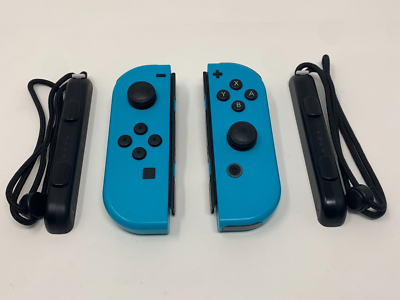 Original Nintendo Switch Joy Con Controller Neon Blue/Neon Blue