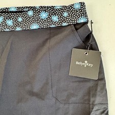 Black Golf Tennis Skort Skirt Ruffle BELYN KEY Onyx w/Pockets NWT M Black Golf Tennis Skort Skirt Ruffle BELYN KEY Onyx w/Pockets NWT M - Image 1