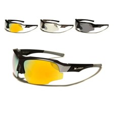 X Loop Sunglasses Sport Plastic Half Frame Wrap Around Motorcycle Biker For Men