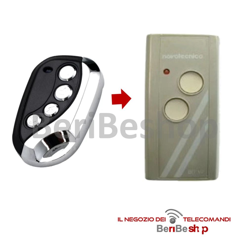 TELECOMANDO COMPATIBILE CON NOVOTECNICA BIT N2 306 MHZ RADIOCOMANDO CANCELLO