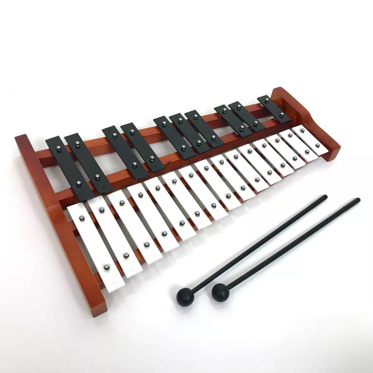 Glockenspiel 25 notes pour enfants et adultes, cadre en bois, cadeaux,  Xylophone en aluminium - Cdiscount Instruments de musique