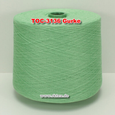 3136 Gurke TVU Ocean Nm 30/2  Baumwolle Acryl Strickgarn Häkelgarn Garn Kone