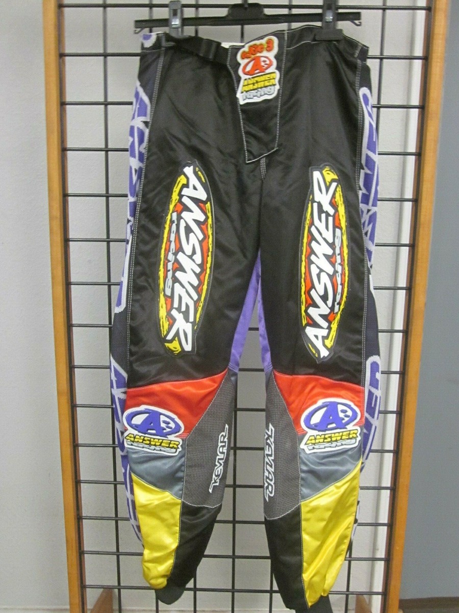 旧ロゴAnswer4 3pocket long pants Msize Vintage Answer Racing Pants