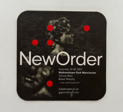 NEW ORDER / BLOSSOMS PROMO BIERDECKEL / UNTERSETZER 2024