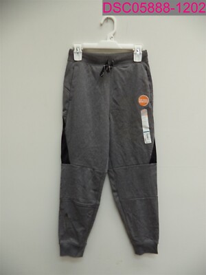 Stains-Jumping Beans Boys Tricot Active Jogger Gray/Black Size 7 BJ93J217G7