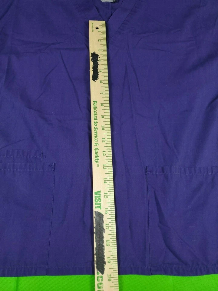 Cherokee purple unisex men's women's scrub top size s - Image 4 of 4
