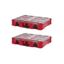 Milwaukee 48-22-8430 10-Bin Impact Resistant Polymer Packout Organizer 2-Pack 