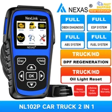 NEXAS NL102P Diesel Heavy Duty Truck Auto Diagnostic Scanner Oil Reset DPF Regen