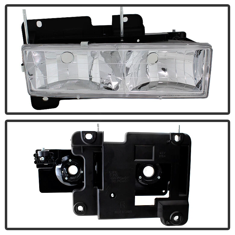 Faros + parachoques + luces de esquina para camioneta GMC Sierra C/K Suburban Yukon 1994-1998 Foto 4 de 4