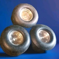 Vintage 1965-1975 Wheel Tire 3 LOT Unknown Balloon Tire Mags Paddle Wheels Retro