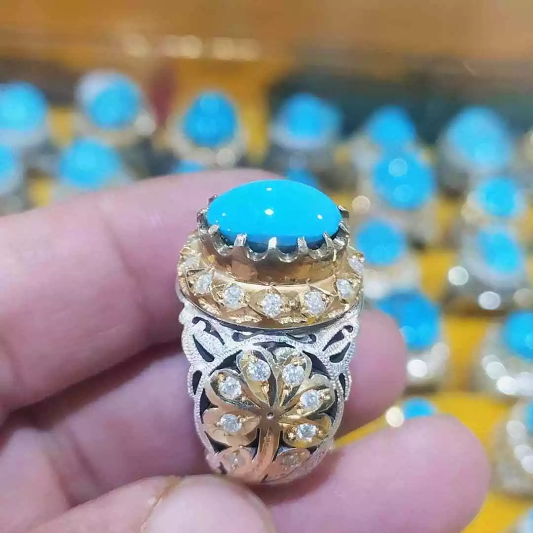 Feroza gold ring on sale design